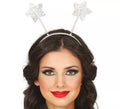 Diadema de Estrellas plateadas brillantes
