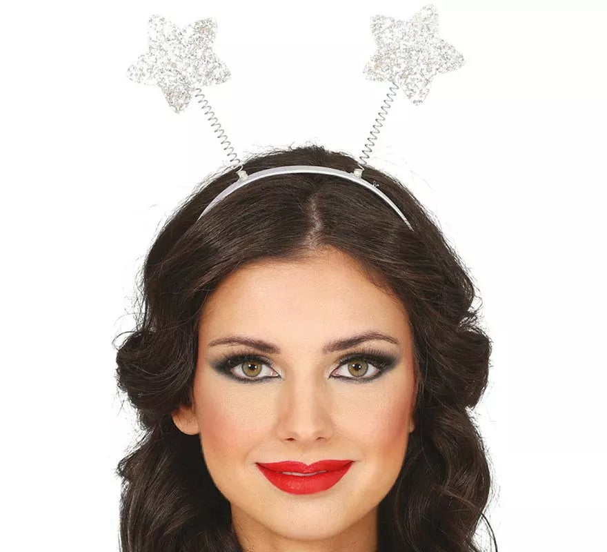 Translation missing: de.Diadema de Estrellas plateadas brillantes