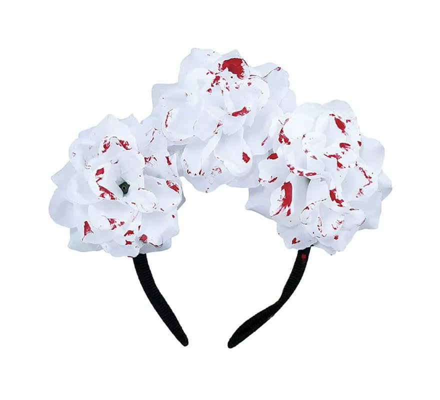 Translation missing: de.Diadema de Flores blancas ensangrentadas