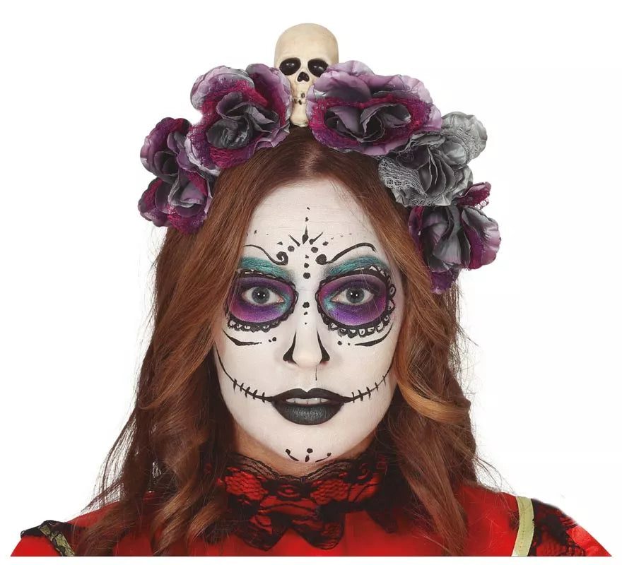 Translation missing: de.Diadema de Flores Grises