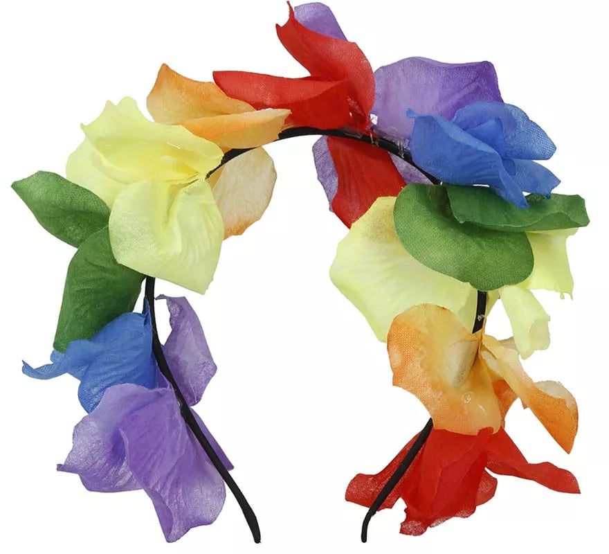 Diadema de Flores multicolor