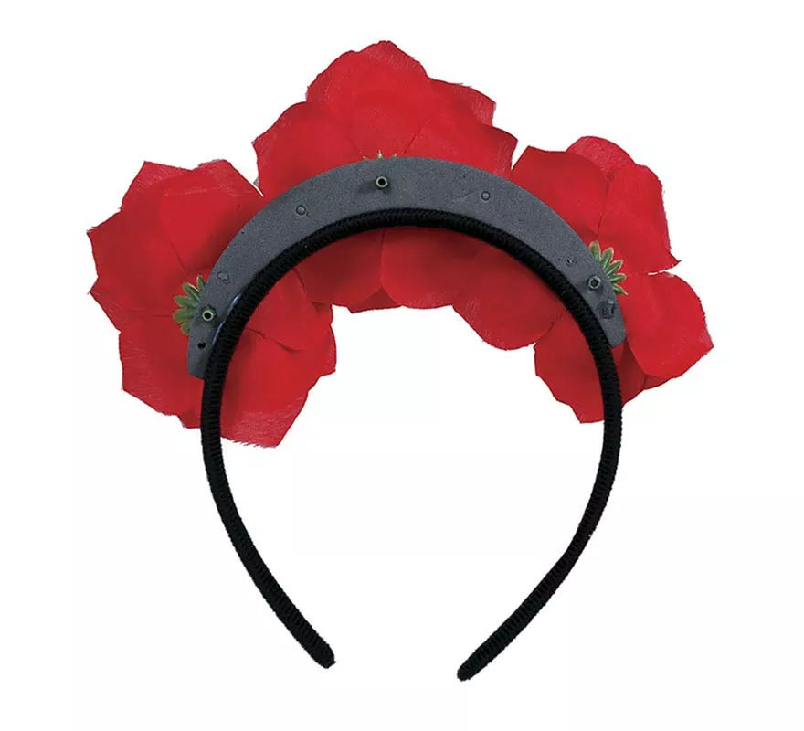 Translation missing: de.Diadema de Flores rojas con Calaveras