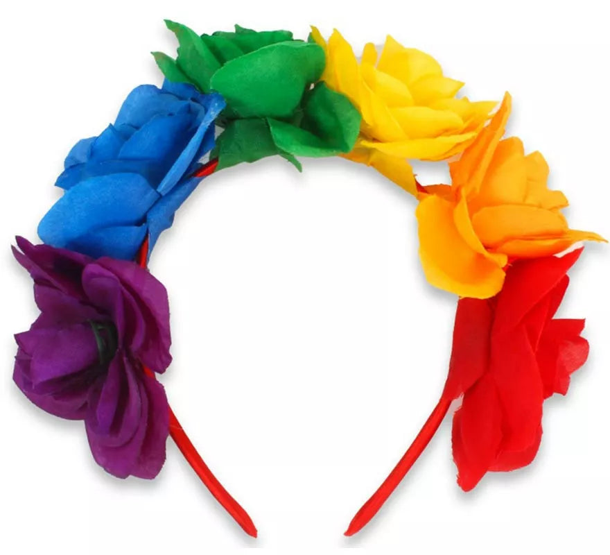 Translation missing: de.Diadema de Flores Rosas Arcoíris