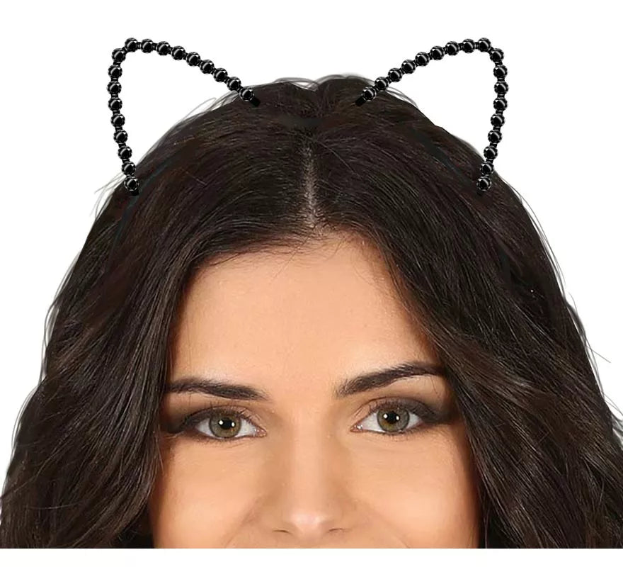 Translation missing: de.Diadema de Gatita Metálica adulto