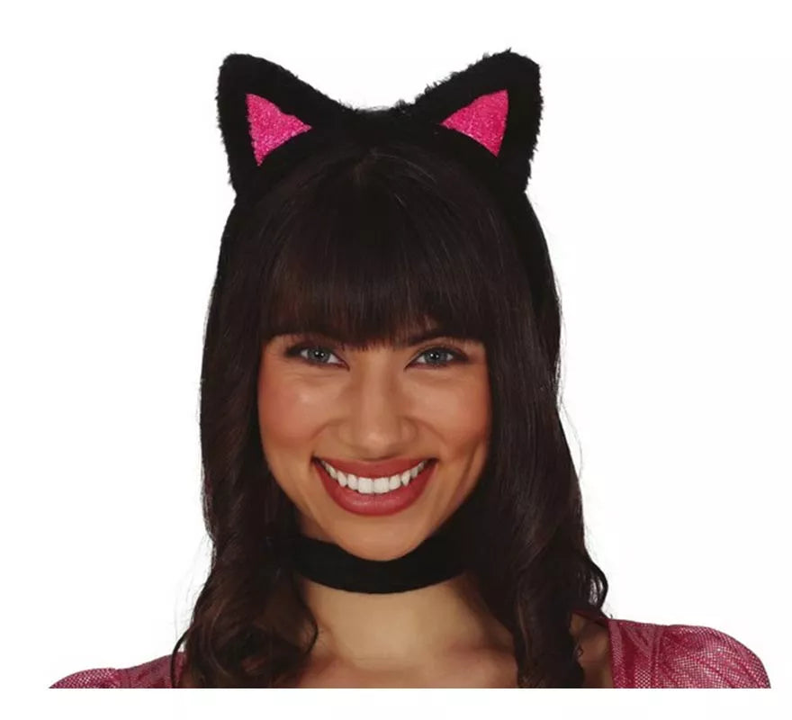 Diadema de Gatita Rosa