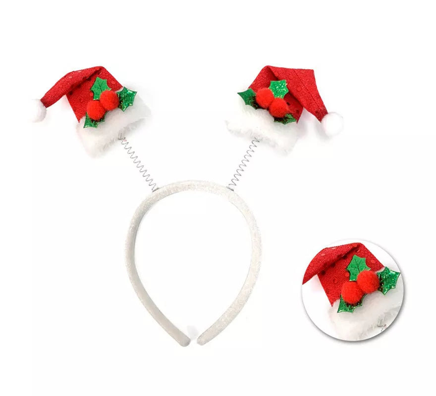 Translation missing: de.Diadema de Gorritos de Papá Noel con Lentejuelas