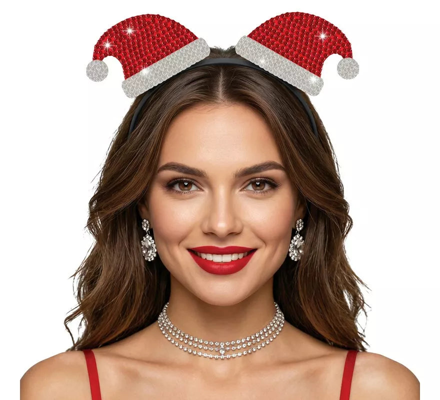 Translation missing: de.Diadema de Gorros de Papá Noel con Brillantes