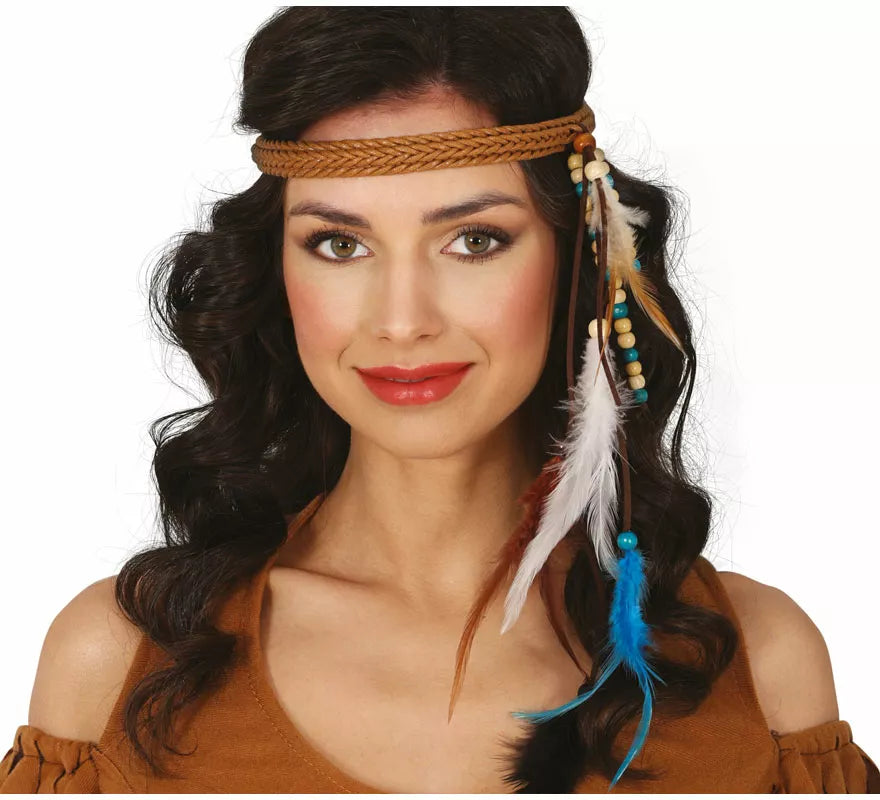 Translation missing: de.Diadema de Indio con plumas adulto