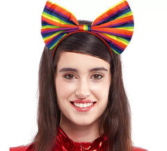 Regenbogen-Schleifen-Stirnband