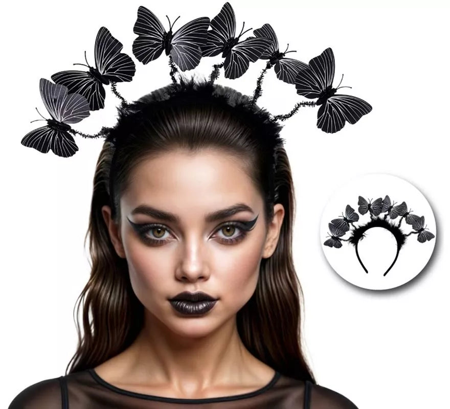 Translation missing: de.Diadema de Mariposa con Plumas