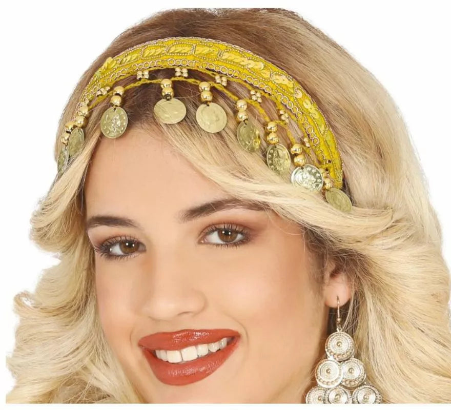 Translation missing: de.Diadema de Monedas Árabe Zíngara en varios colores adulto