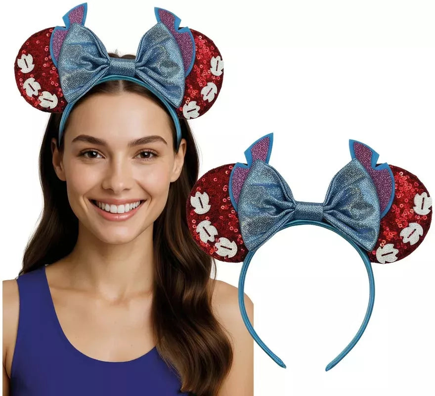 Translation missing: de.Diadema de Monstruito azul con Orejas de Ratoncita