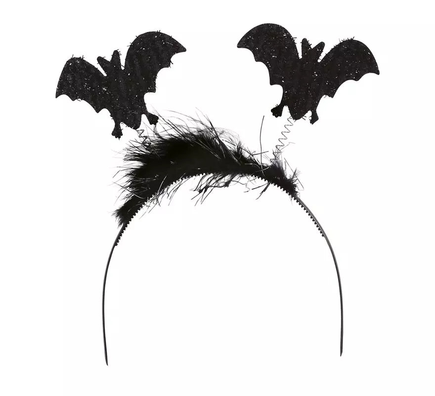 Diadema de Murciélagos con Marabú negro