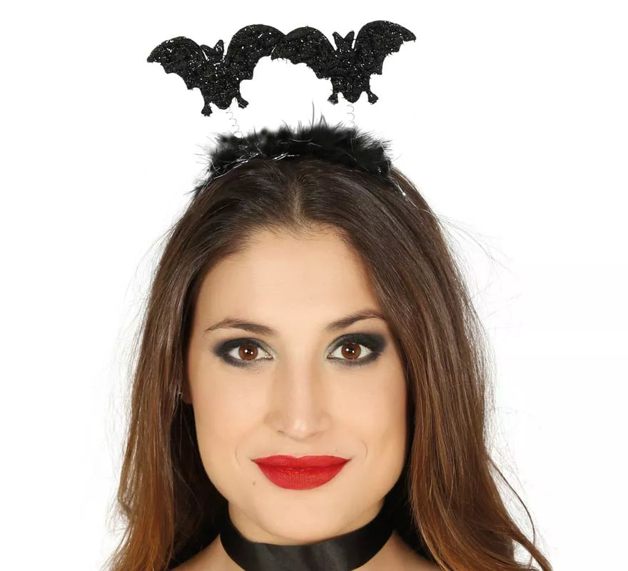 Translation missing: de.Diadema de Murciélagos con Marabú negro