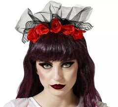 Corpse Bride oder Catrina Stirnband mit Rosen