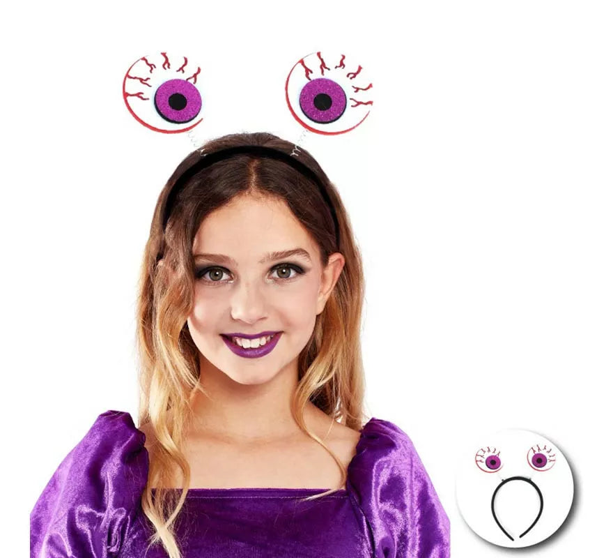 Translation missing: de.Diadema de Ojos Sangrientos morados infantil