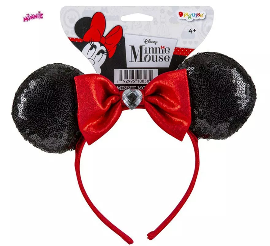 Translation missing: de.Diadema de Orejas con lazo de Minnie Mouse con lentejuelas Infantil