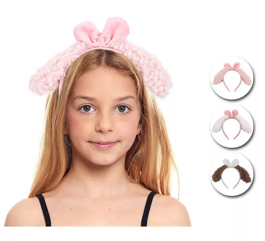 Translation missing: de.Diadema de Orejas de peluche en colores surtidos infantil