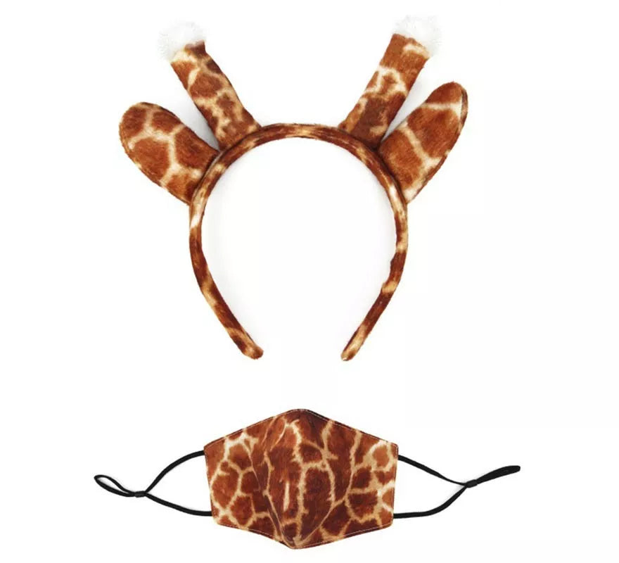 Translation missing: de.Diadema de Orejas Jirafa con mascarilla