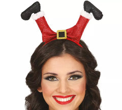 Weihnachtsmann-Beine-Stirnband