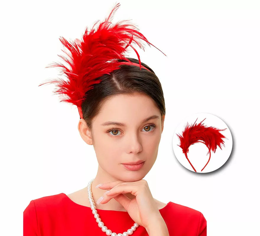 Translation missing: de.Diadema de Plumas Años 20 en varios colores