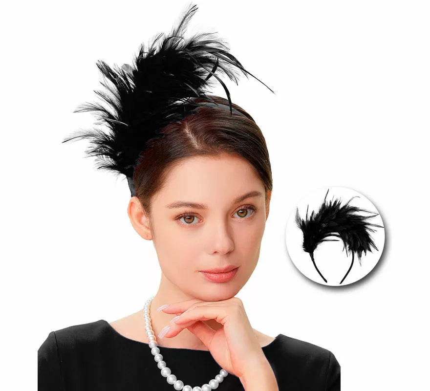 Translation missing: de.Diadema de Plumas Años 20 en varios colores
