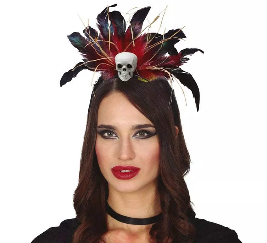 Translation missing: de.Diadema de Plumas con Calavera