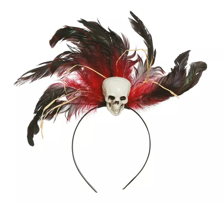Translation missing: de.Diadema de Plumas con Calavera