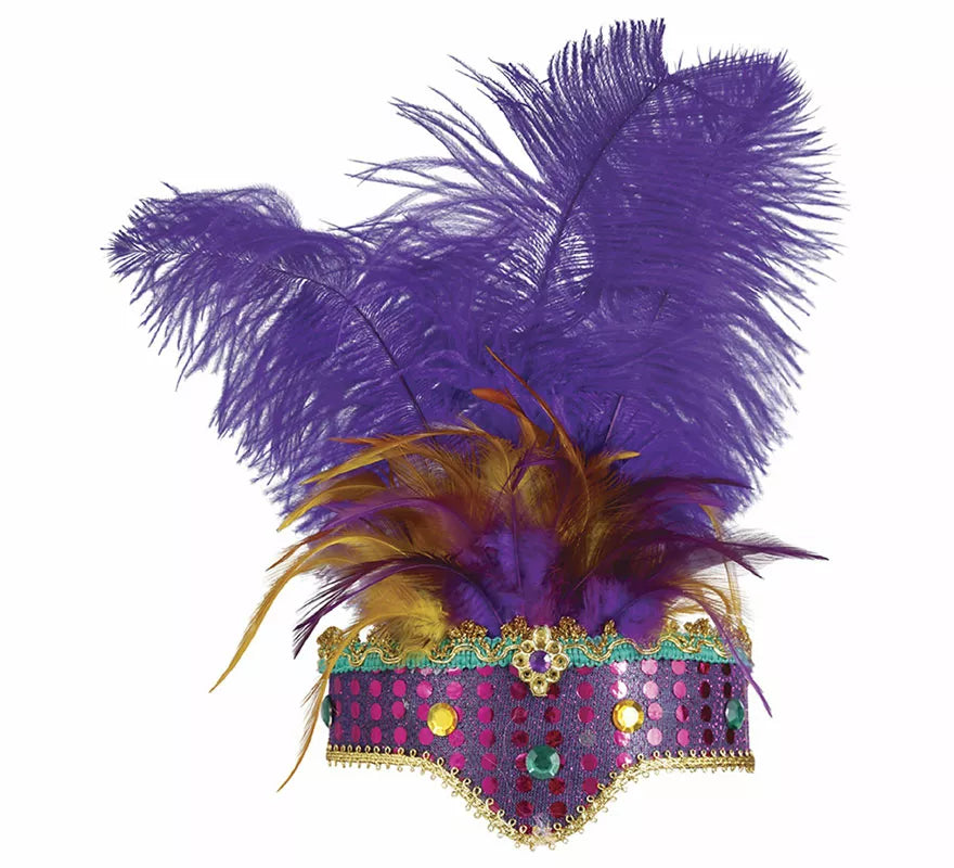 Translation missing: de.Diadema de Plumas Lilas