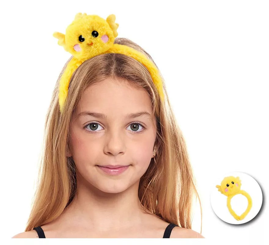 Translation missing: de.Diadema de Pollito de peluche infantil