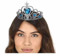 Prinzessin Stirnband mit blauen Steinen