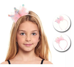 Prinzessinnen-Stirnband mit Tüll in verschiedenen Farben