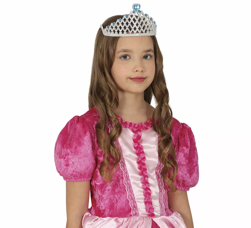 Translation missing: de.Diadema de Princesa plateada con corazón