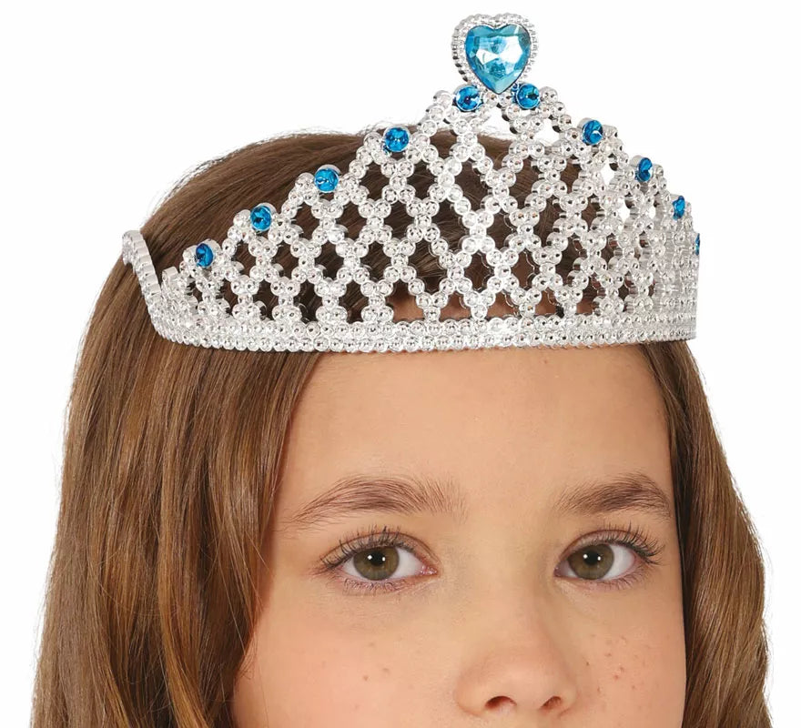 Translation missing: de.Diadema de Princesa plateada con corazón