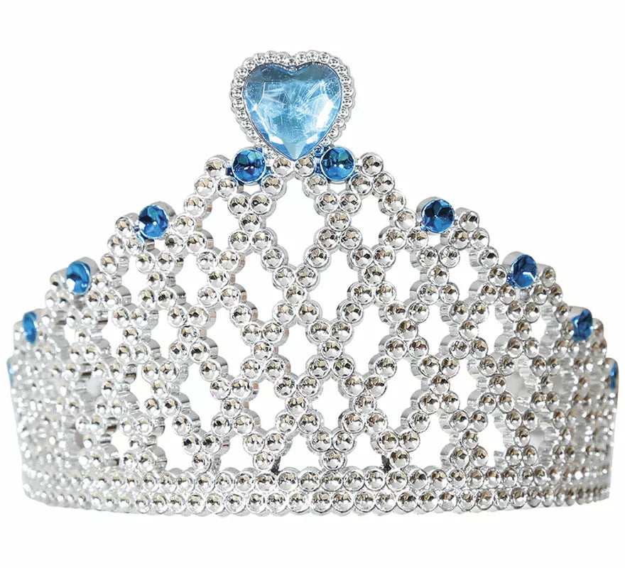 Translation missing: de.Diadema de Princesa plateada con corazón