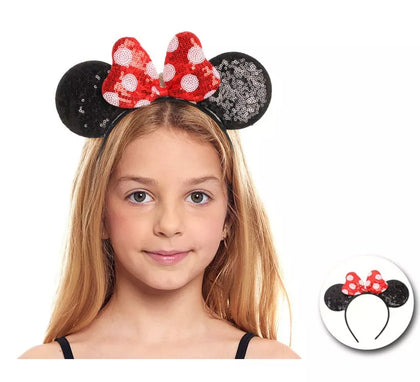 Diadema de Ratoncita famosa con lentejuelas