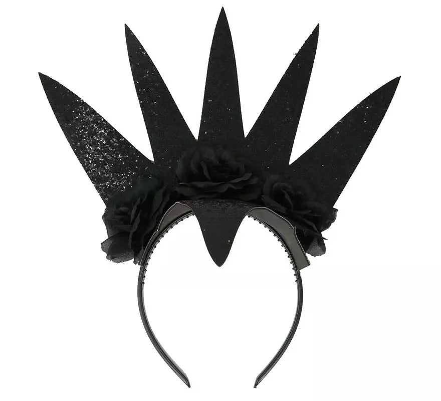 Translation missing: de.Diadema de Reina con Flores Negras