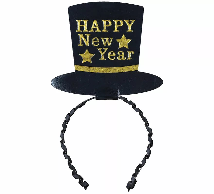 Translation missing: de.Diadema de Sombrero 'Happy New Year' en varios colores