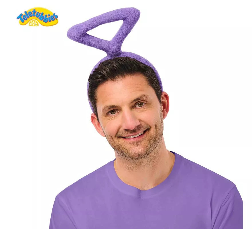Translation missing: de.Diadema de Tinky Winky morado teletubbie adulto