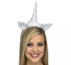 Weißes Einhorn Stirnband