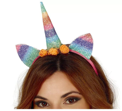 Diadema de Unicornio Multicolor