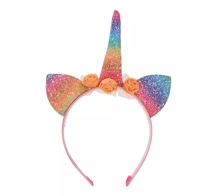 Diadema de Unicornio Multicolor