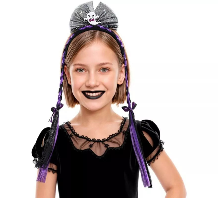 Translation missing: de.Diadema Fantasma con Dos Trenzas Infantil