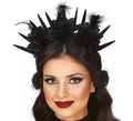 Diadema Flores negras