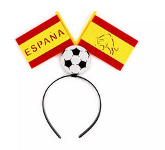 Fußball-Stirnband mit spanischer Flagge