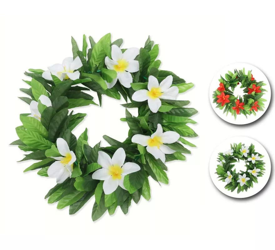 Translation missing: de.Diadema Hawaii hojas y flores en colores surtidos