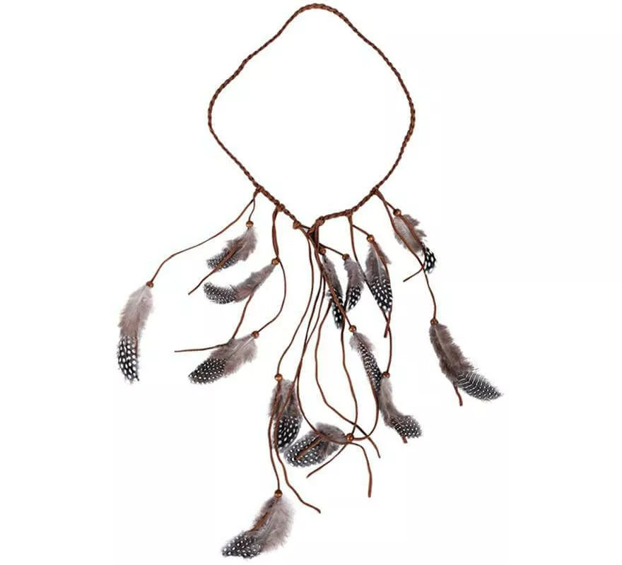 Translation missing: de.Diadema India con plumas de 23 Cm de diámetro