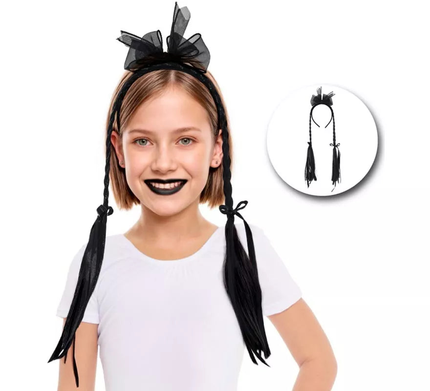 Translation missing: de.Diadema Lazo con Dos Trenzas Infantil