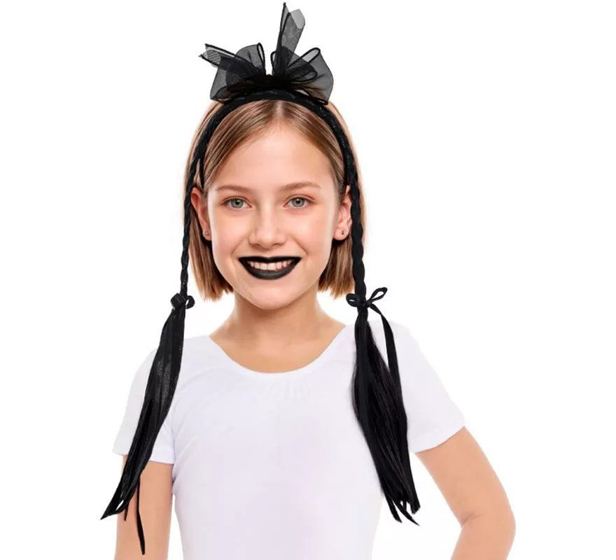 Translation missing: de.Diadema Lazo con Dos Trenzas Infantil