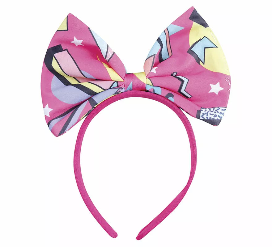 Translation missing: de.Diadema Lazo Fucsia con estampado de los Años '80